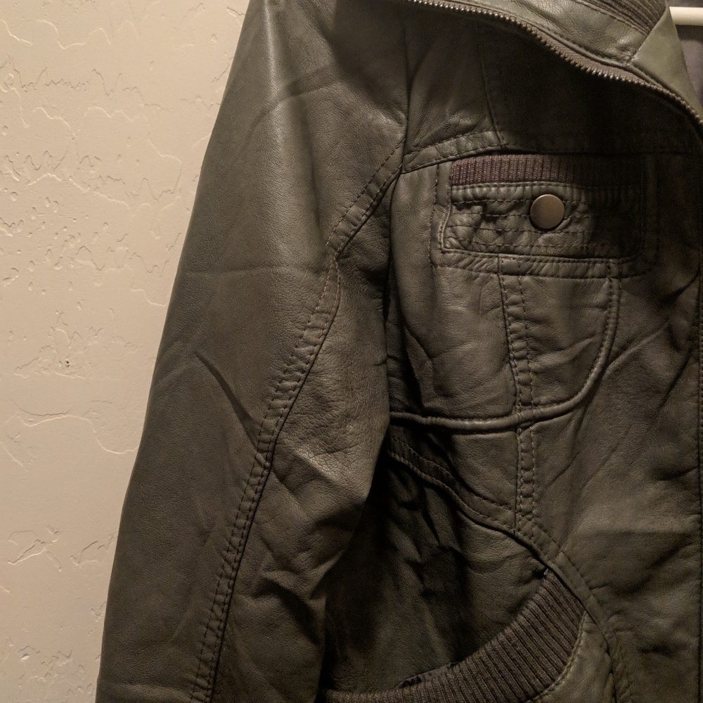Faux leather jacket